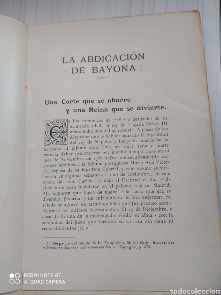 Libros antiguos: LA ABDICACION DE BAYONA - Foto 3