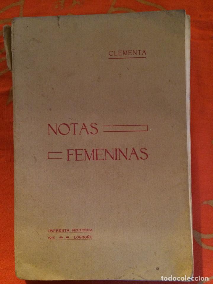 Libros antiguos: NOTAS FEMENINAS - Foto 1