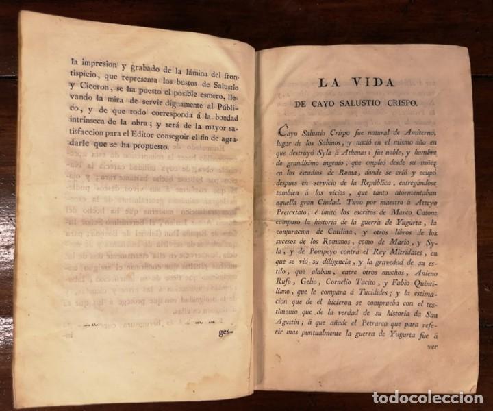 Libros antiguos: Salustio traducido en Castellano - Foto 5