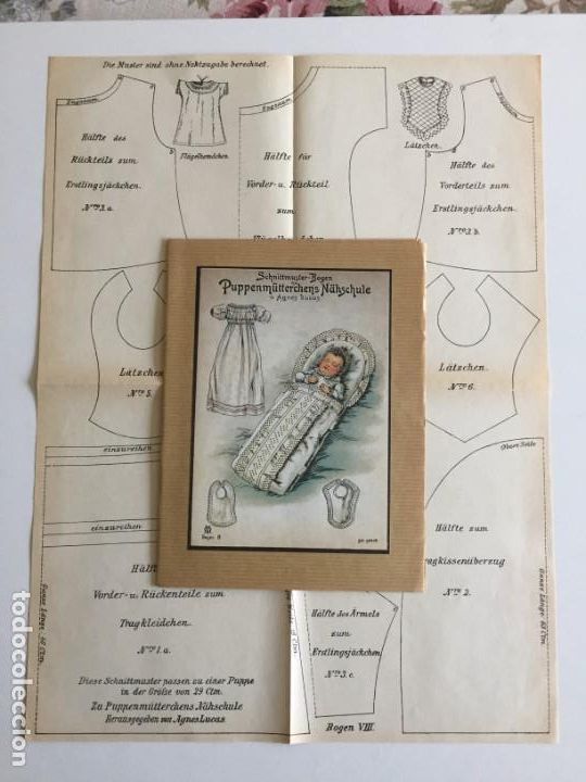 Libros antiguos: PUPPENM&Uuml;TTERCHENS N&Auml;HSCHULE von Agnes Lucas - Foto 6