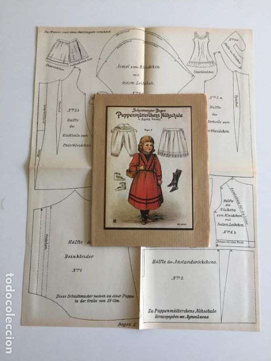 Libros antiguos: PUPPENM&Uuml;TTERCHENS N&Auml;HSCHULE von Agnes Lucas - Foto 8