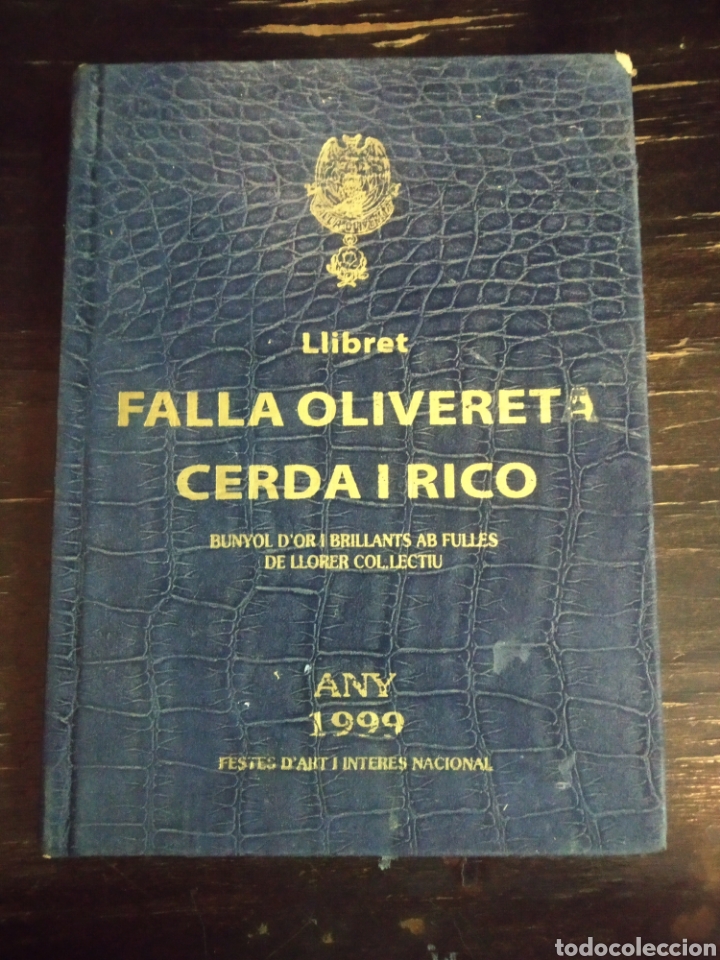 Libros antiguos: LLIBRET DE FALLAS, 1999, FALLA OLIVERETA CERDA Y RICO - Foto 1