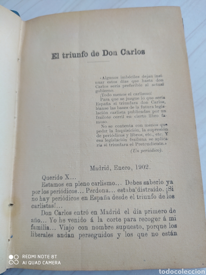 Libros antiguos: EL TRIUNFO DE DON CARLOS - Foto 2