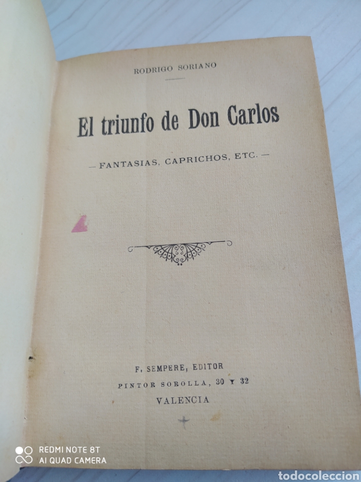 Libros antiguos: EL TRIUNFO DE DON CARLOS - Foto 1