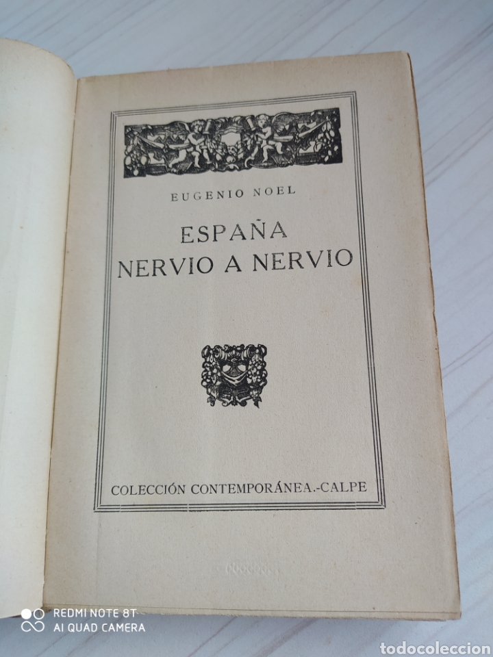 Libros antiguos: ESPA&Ntilde;A NERVIO A NERVIO. EUGENIO NOEL. - Foto 2