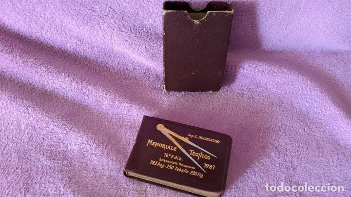 Libros antiguos: MEMORIALE TECNICO, ING. L. MAZZOCCHI 1937 - Foto 1