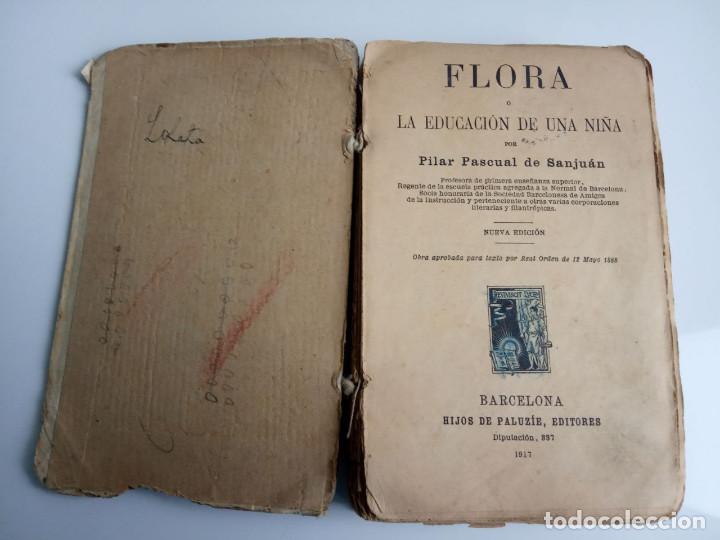 Libros antiguos: Flora, la educaci&oacute;n de una ni&ntilde;a 1917 - Foto 2