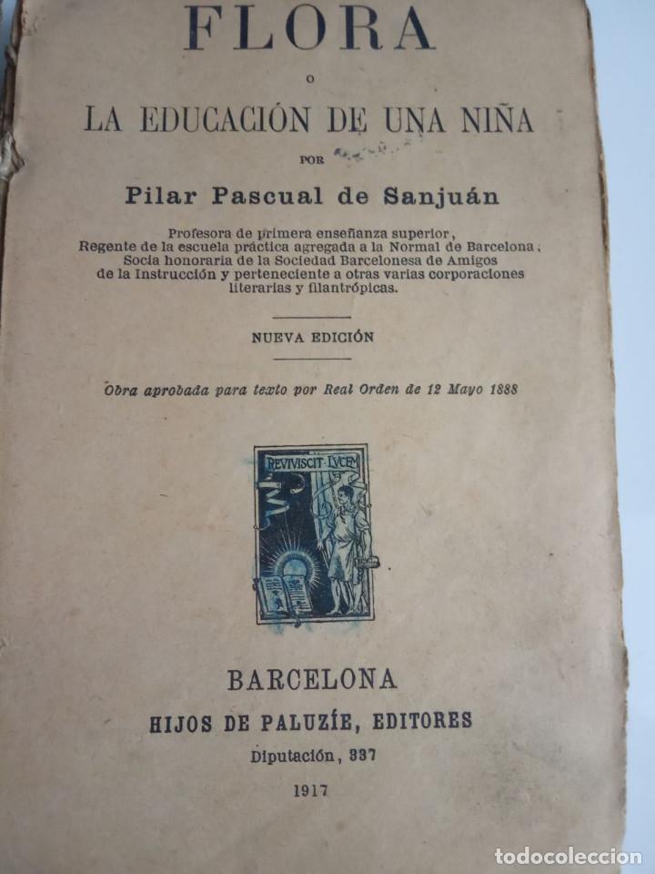 Libros antiguos: Flora, la educaci&oacute;n de una ni&ntilde;a 1917 - Foto 3