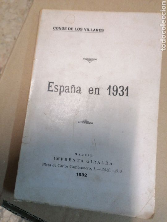 Libri antichi: Espa&ntilde;a en 1931