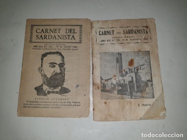 Libros antiguos: 2 CARNET DEL SARDANISTA 1960 - Foto 1