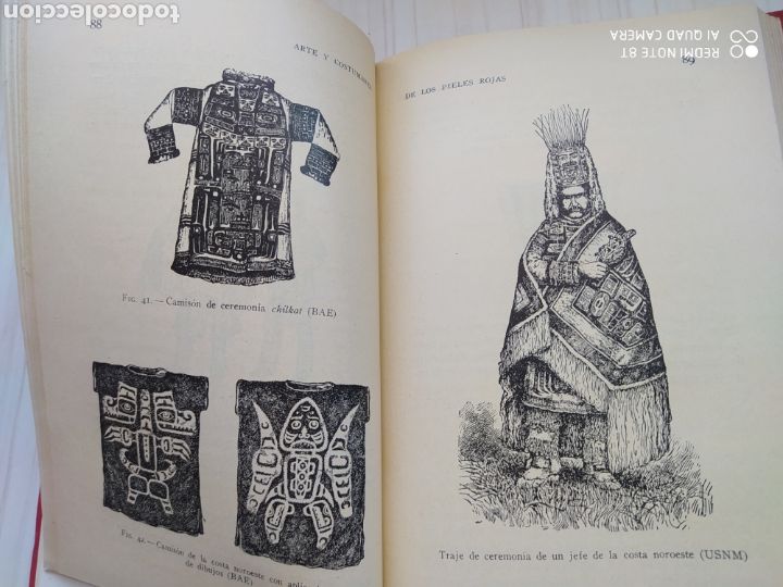 Libros antiguos: ARTE Y COSTUMBRES DE LOS PIELES ROJAS - Foto 4