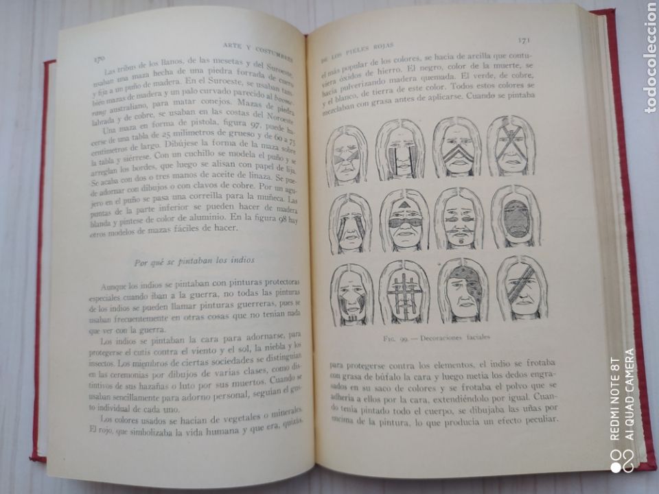 Libros antiguos: ARTE Y COSTUMBRES DE LOS PIELES ROJAS - Foto 5