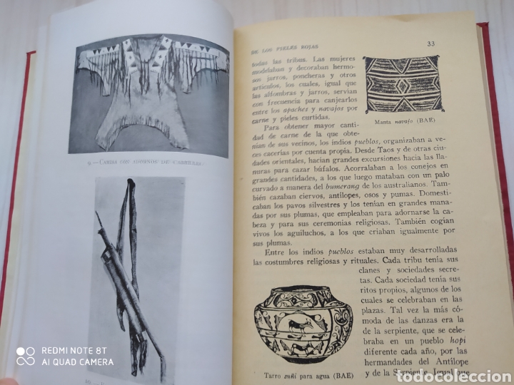 Libros antiguos: ARTE Y COSTUMBRES DE LOS PIELES ROJAS - Foto 8