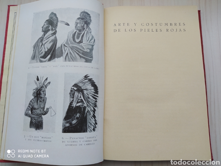 Libros antiguos: ARTE Y COSTUMBRES DE LOS PIELES ROJAS - Foto 9