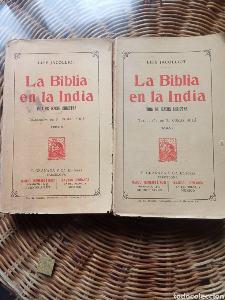 Libros antiguos: Luis Jacolliot La Biblia en la India - Foto 1