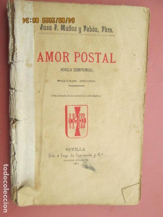 Libros antiguos: AMOR POSTAL,  JAN F MU&Ntilde;OZ Y PABON , 1911- - Foto 1