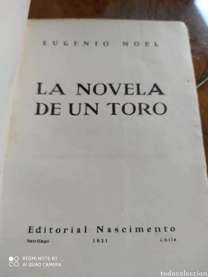 Libros antiguos: LA NOVELA DE UN TORO - EUGENIO NOEL - Foto 2