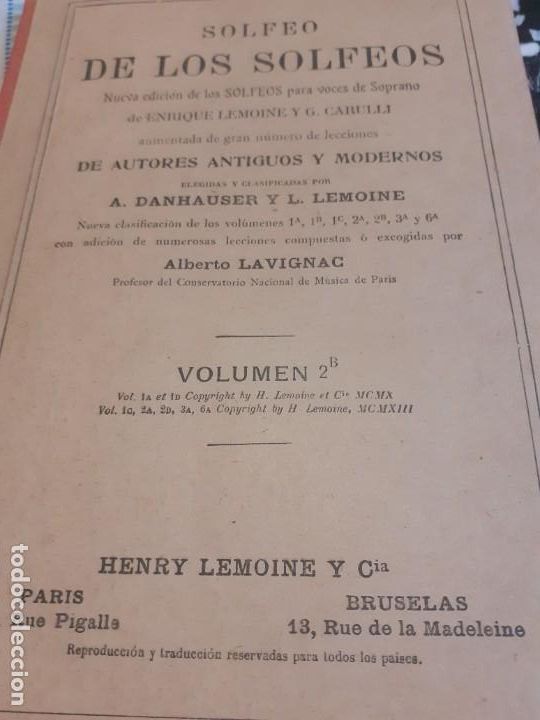 Old books: Libro m&uacute;sica antiguo 1913