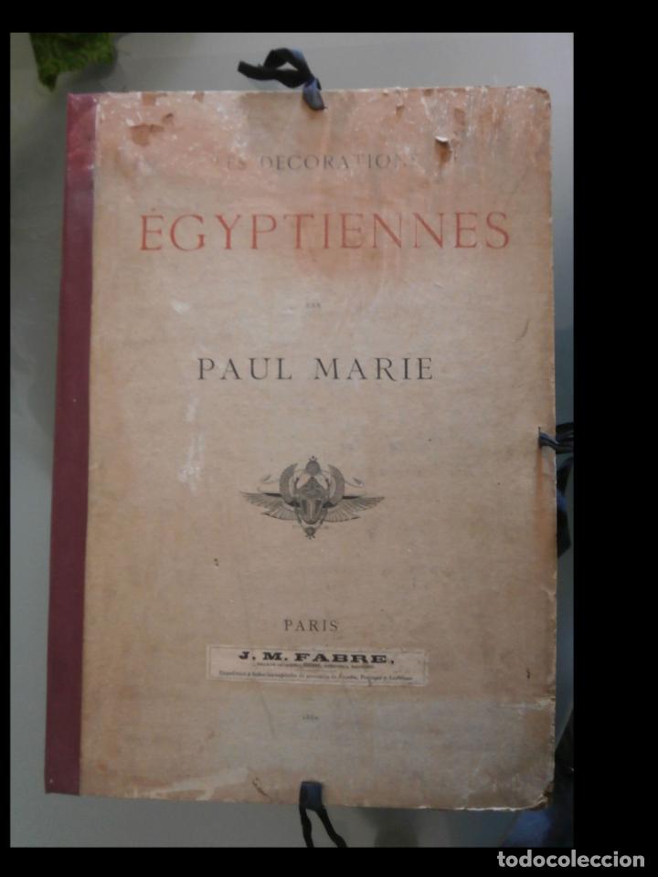 Libros antiguos: Les decorations &Eacute;gyptiennes. Paul Marie - Foto 7