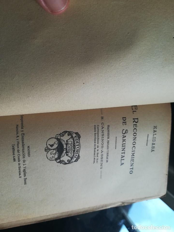 Libros antiguos: EL RECONOCIMIENTO DE SAKUNTALA - Foto 2