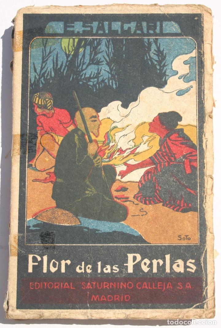Libros antiguos: Flor de las perlas - Emilio Salgari - Foto 1