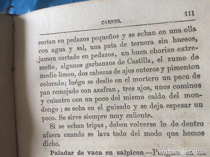Libros antiguos: COCINA ESPA&Ntilde;OLA 1885 - Foto 6