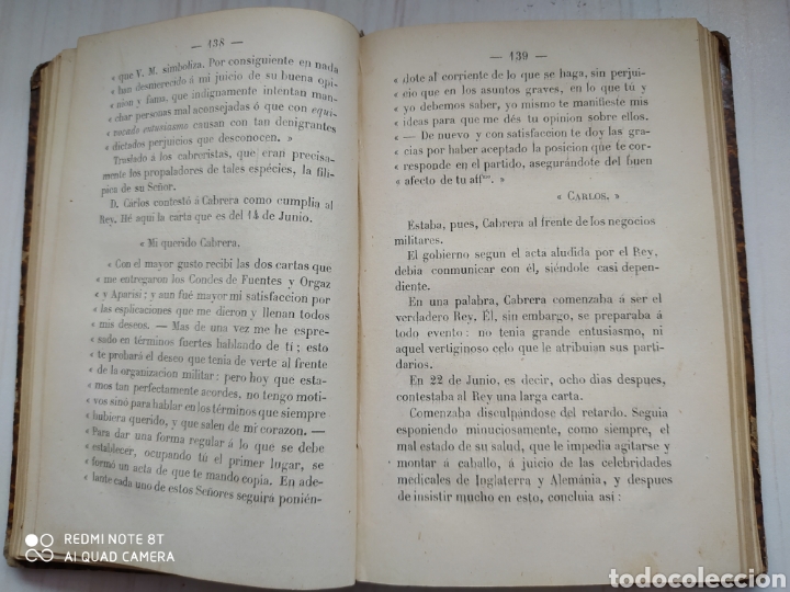 Libros antiguos: CARLOS VII Y D. RAMON CABRERA - ARJONA - Foto 4