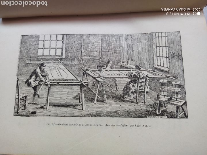 Libros antiguos: EL BORDADO Y LOS ENCAJES - LEF&Eacute;BURE - Foto 4