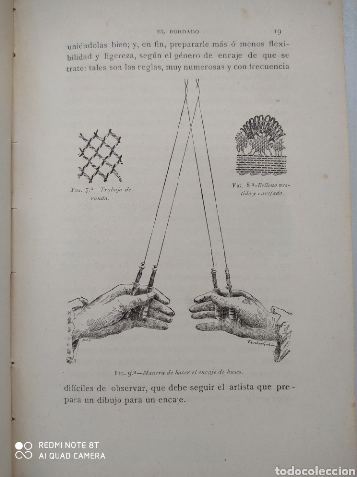 Libros antiguos: EL BORDADO Y LOS ENCAJES - LEF&Eacute;BURE - Foto 5