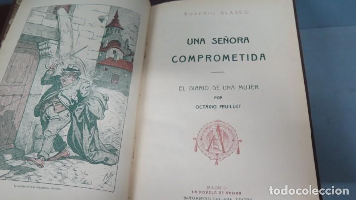 Libros antiguos: UNA SE&Ntilde;ORA COMPROMETIDA. EUSEBIO BLASCO. CALLEJA - Foto 2