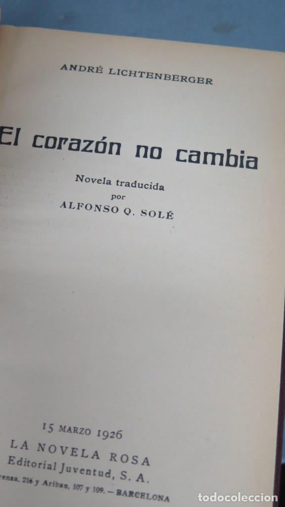 Libros antiguos: EL CORAZON NO CAMBIA. LICHTENBERGER - Foto 2