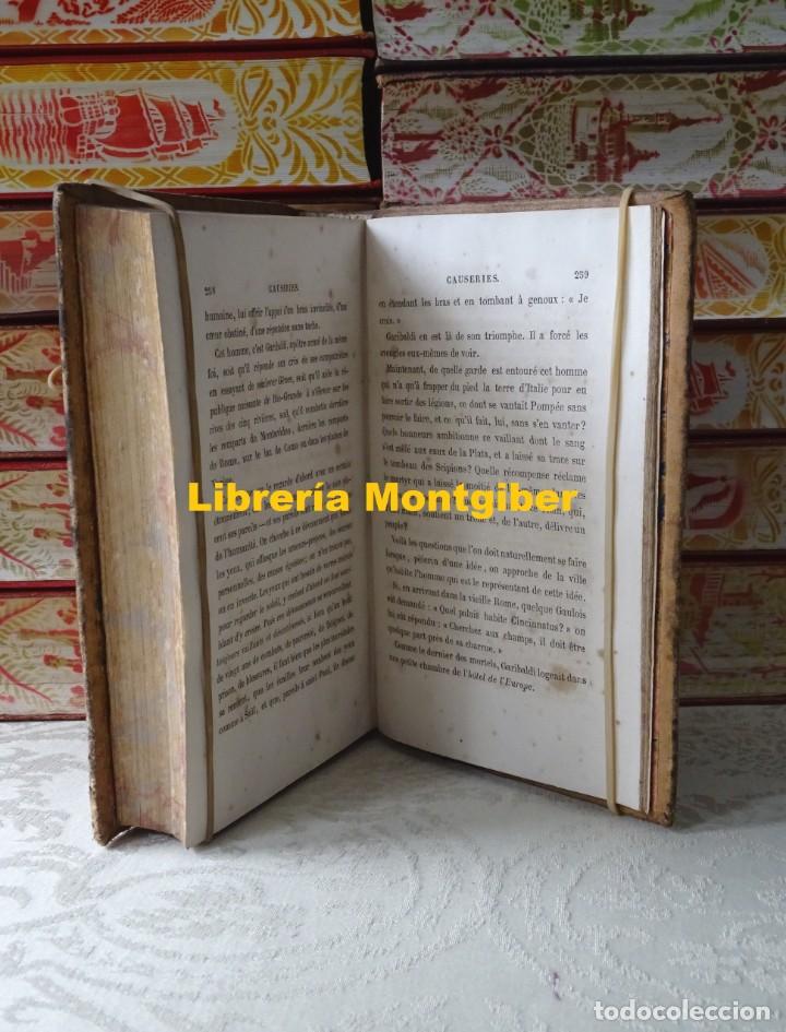 Libros antiguos: CAUSERIES .  2 Tomos en 1 Volumen  .  Autor :  Dumas, Alexandre - Foto 11