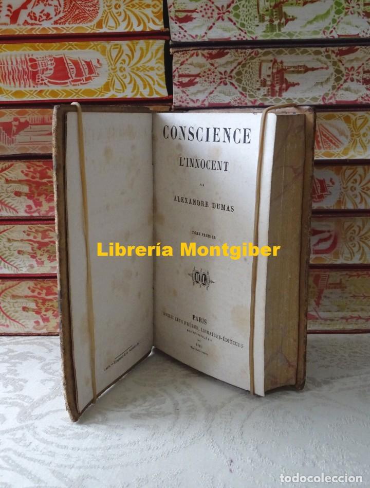 Libros antiguos: CONSCIENCE . LInnocent   2 tomos en un Volumen  .  Autor :  Dumas, Alexandre - Foto 6
