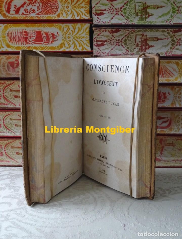 Libros antiguos: CONSCIENCE . LInnocent   2 tomos en un Volumen  .  Autor :  Dumas, Alexandre - Foto 8