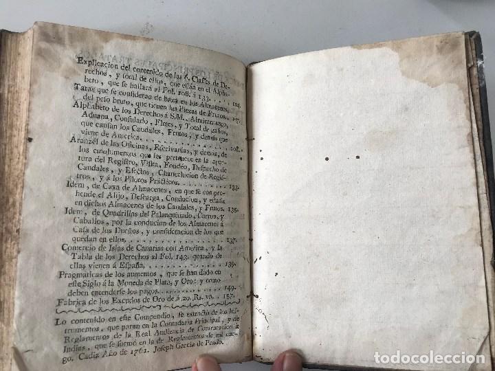 Libros antiguos: Compendio General Gastos Castilla y America, C&aacute;diz, 1761. - Foto 11
