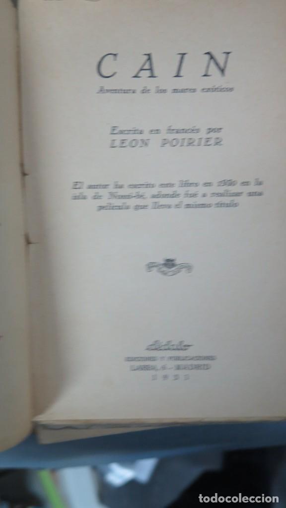 Libros antiguos: 1931.- CAIN. AVENTURA DE LOS MARES EX&Oacute;TICOS - Foto 4
