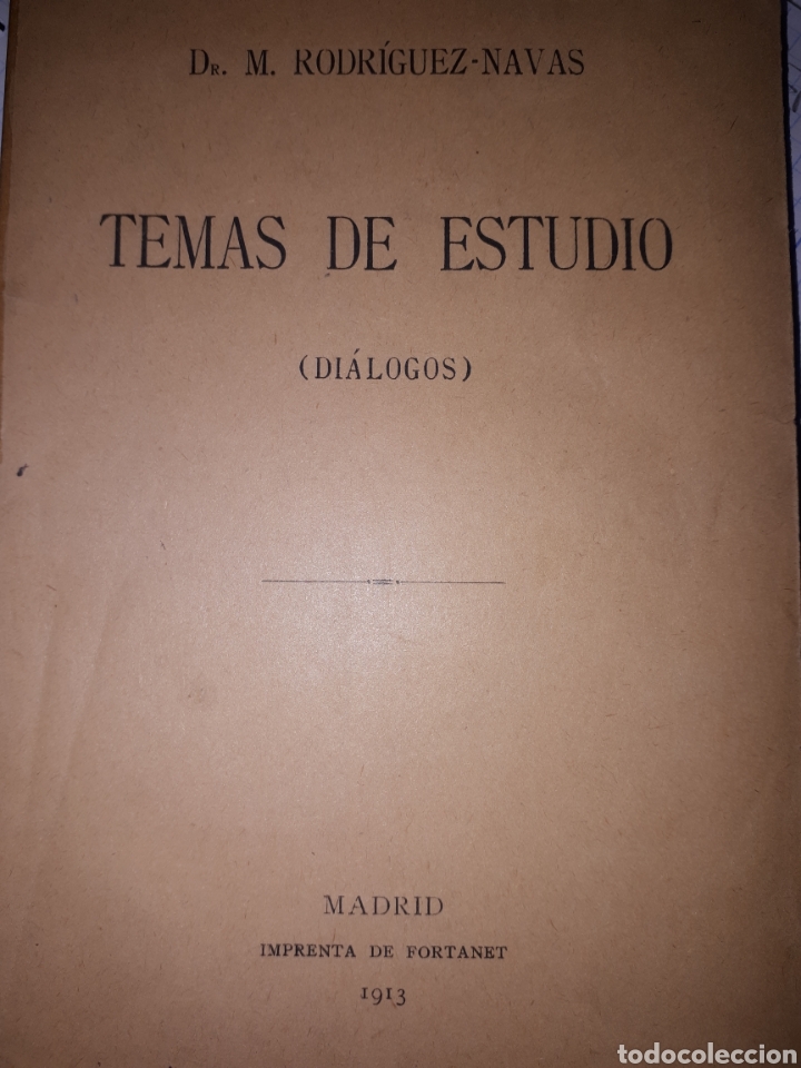 Libros antiguos: TEMAS DE ESTUDIO   DR. M. RODR&Iacute;GUEZ NAVAS - Foto 1