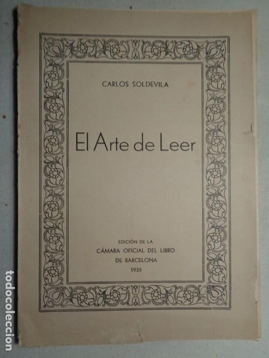 Libros antiguos: EL ARTE DE LEER.023 - Foto 1