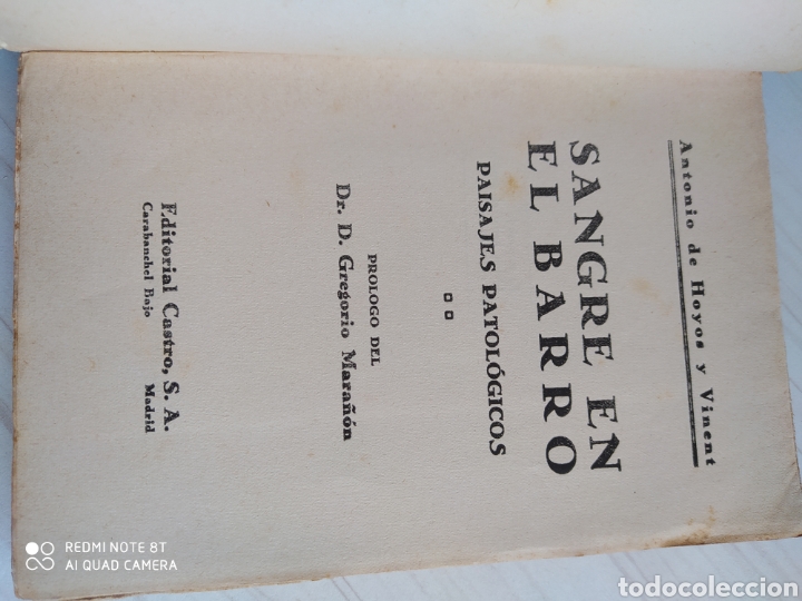 Libros antiguos: SANGRE EN EL BARRO. HOYOS Y VINENT. - Foto 3