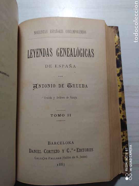 Libros antiguos: LEYENDAS GENEALOGICAS DE ESPA&Ntilde;A. ANTONIO TRUEBA. - Foto 4