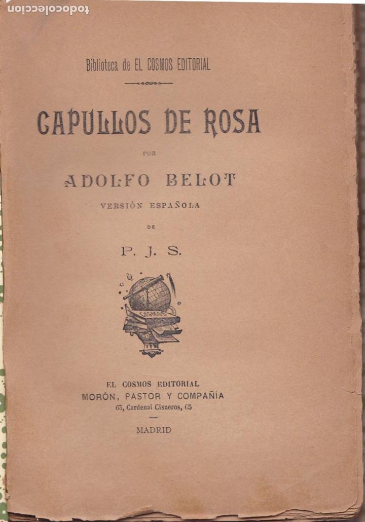 Libros antiguos: Capullos de rosa / por Adolfo Belot - Foto 2