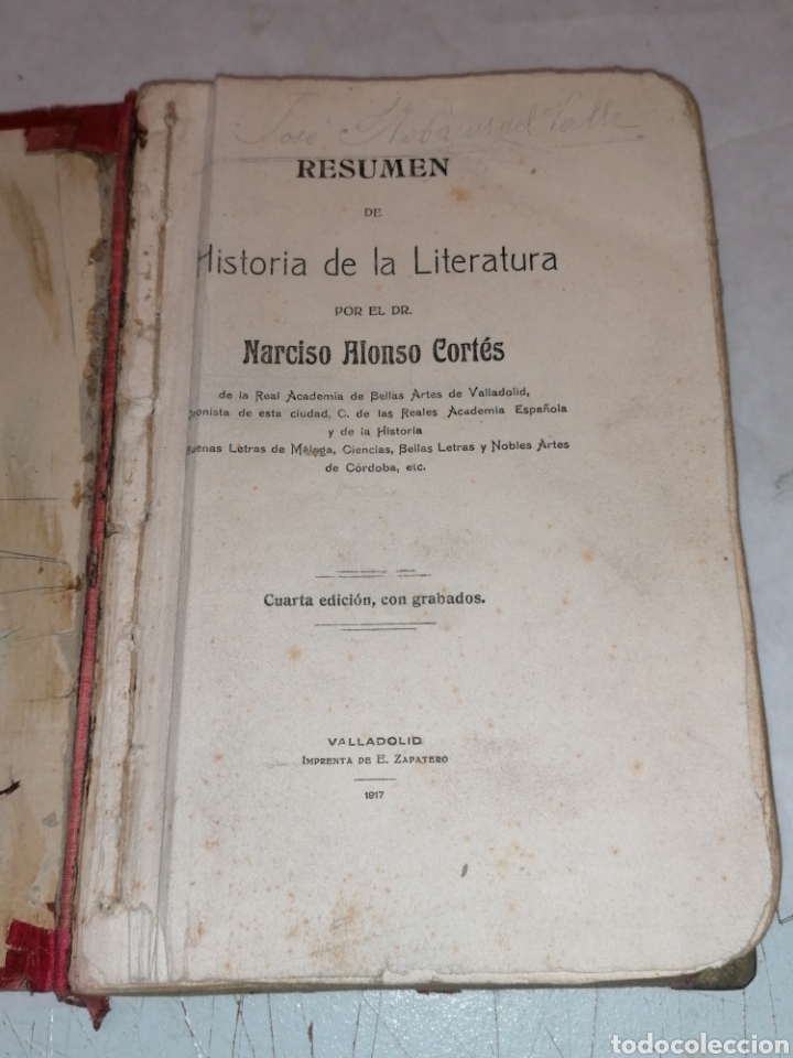 Libros antiguos: Historia de la literatura - Foto 1
