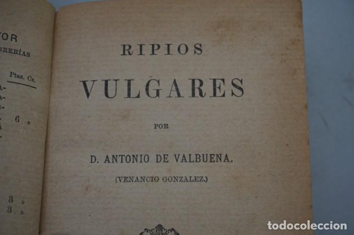 Libros antiguos: (0) / RIPIOS VULGARES / ANTONIO DE VALBUENA 1891 - Foto 5