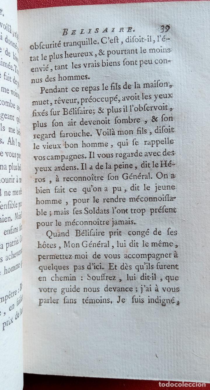 Libros antiguos: BELISAIRE PAR M MARMONTIEL DE LACADEMIE FRANÇOIFE. 1767. EN FRANCÉS - Foto 2 - 201658962