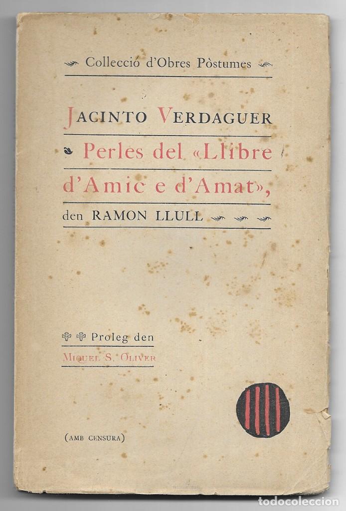 Libros antiguos: Perles del Llibre dAmic e dAmat .   Verdaguer, Jacinto.   1908 - Foto 1
