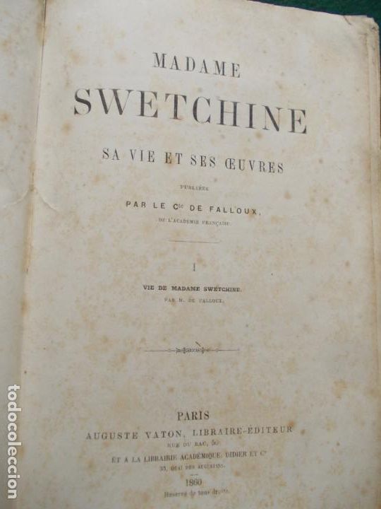 Libros antiguos: MADAME SWETCHINE 1860 - Foto 4