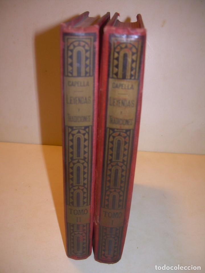 Libros antiguos: DOS TOMOS OBRA COMPLETA...LEYENDAS Y TRADICIONES (BARCELONA)...AÑO 1887 - Foto 2 - 201859922