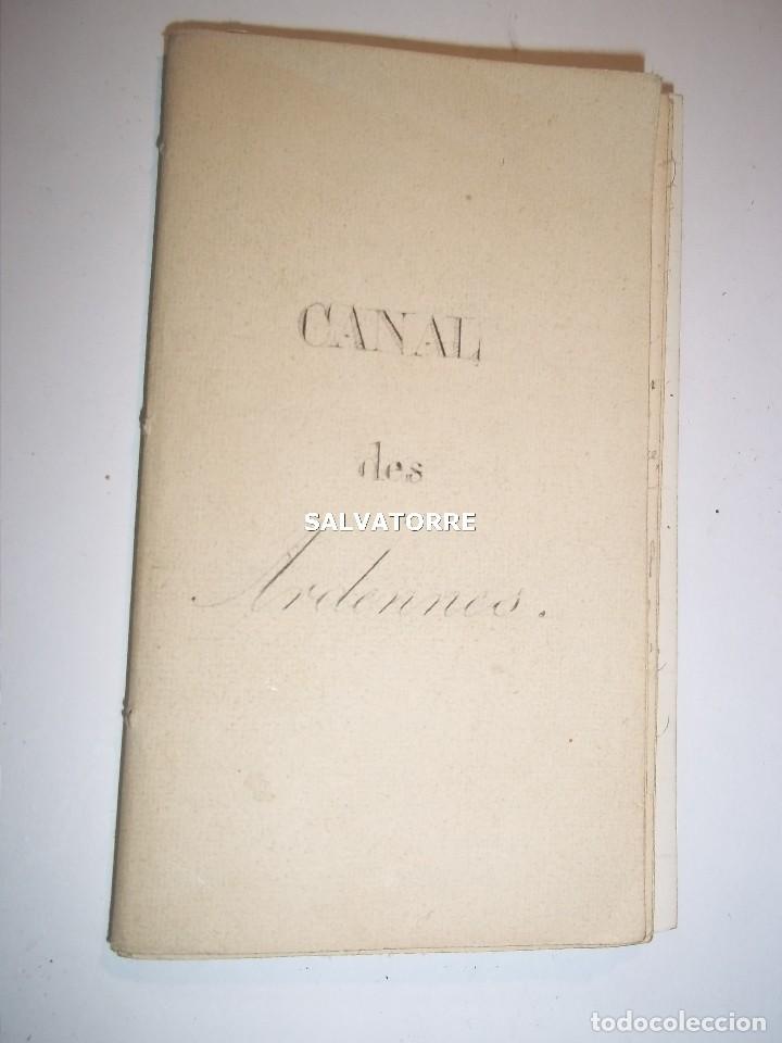 Libros antiguos: MINI LIBRO. CANAL DES ARDENES. FRANCE. CANAL DE LAS ARDENAS.