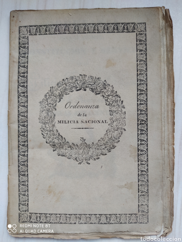 Libros antiguos: ORDENANZA DE LA MILICIA NACIONAL - Foto 1