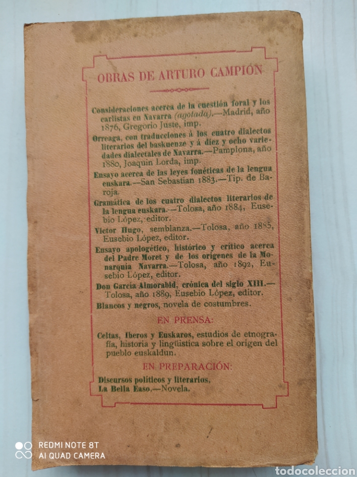 Libros antiguos: PINCELADAS DE BASCONIA - ADRI&Aacute;N DE LOYARTE - Foto 5